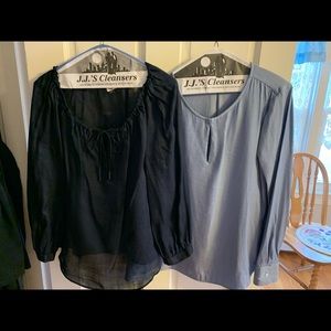 Banana Republic linen shirts .. Navy / Chambray .. Size Medium